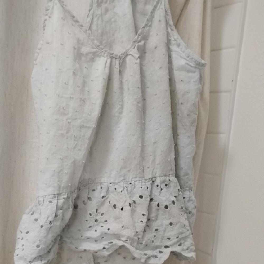 FAVLUX Gray Tie Dye Ruffle Top Twist Back Crop